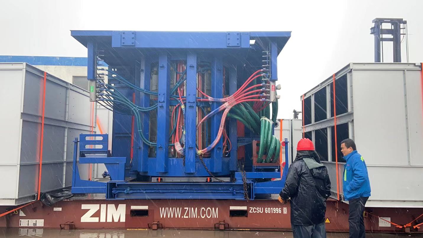 10t induction melting furnace delivery to South Africa