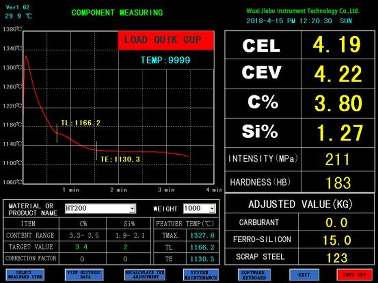 JB-TS6 Molten Iron Quality Thermal Analyzer 2