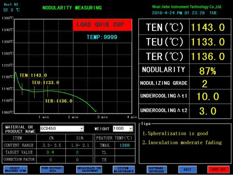 JB-TS6 Molten Iron Quality Thermal Analyzer 3