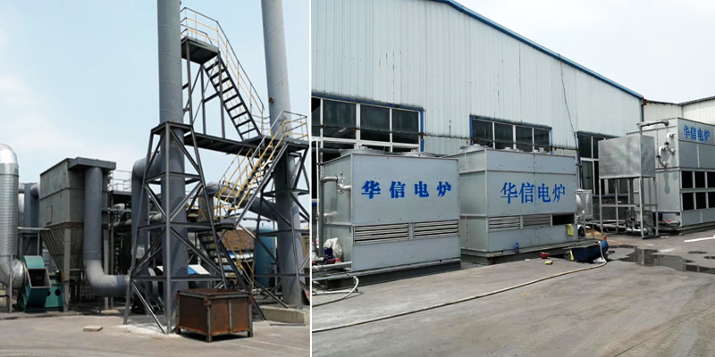 1T/700KW Induction Melting Furnace with two furnace bodies in Turkey
