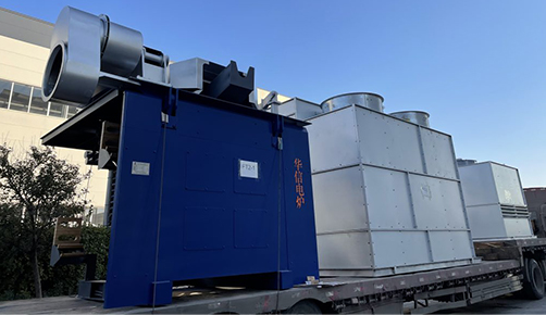 4 ton steel shell furnaces ordered by customers in Africa are shipped