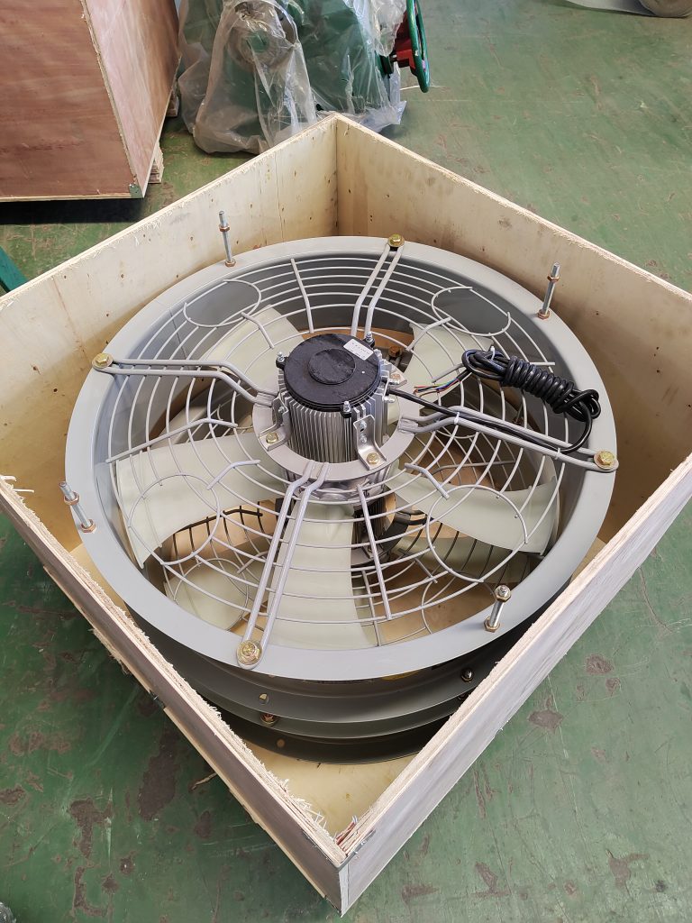 Water cooled fan packaging