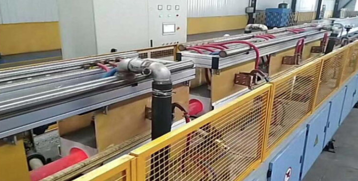 Steel rod quenching and tempering production line