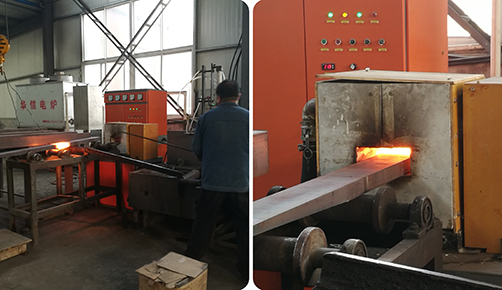 Flat steel heating