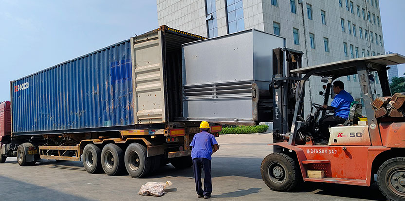 1 ton steel shell furnace shipped to Syria