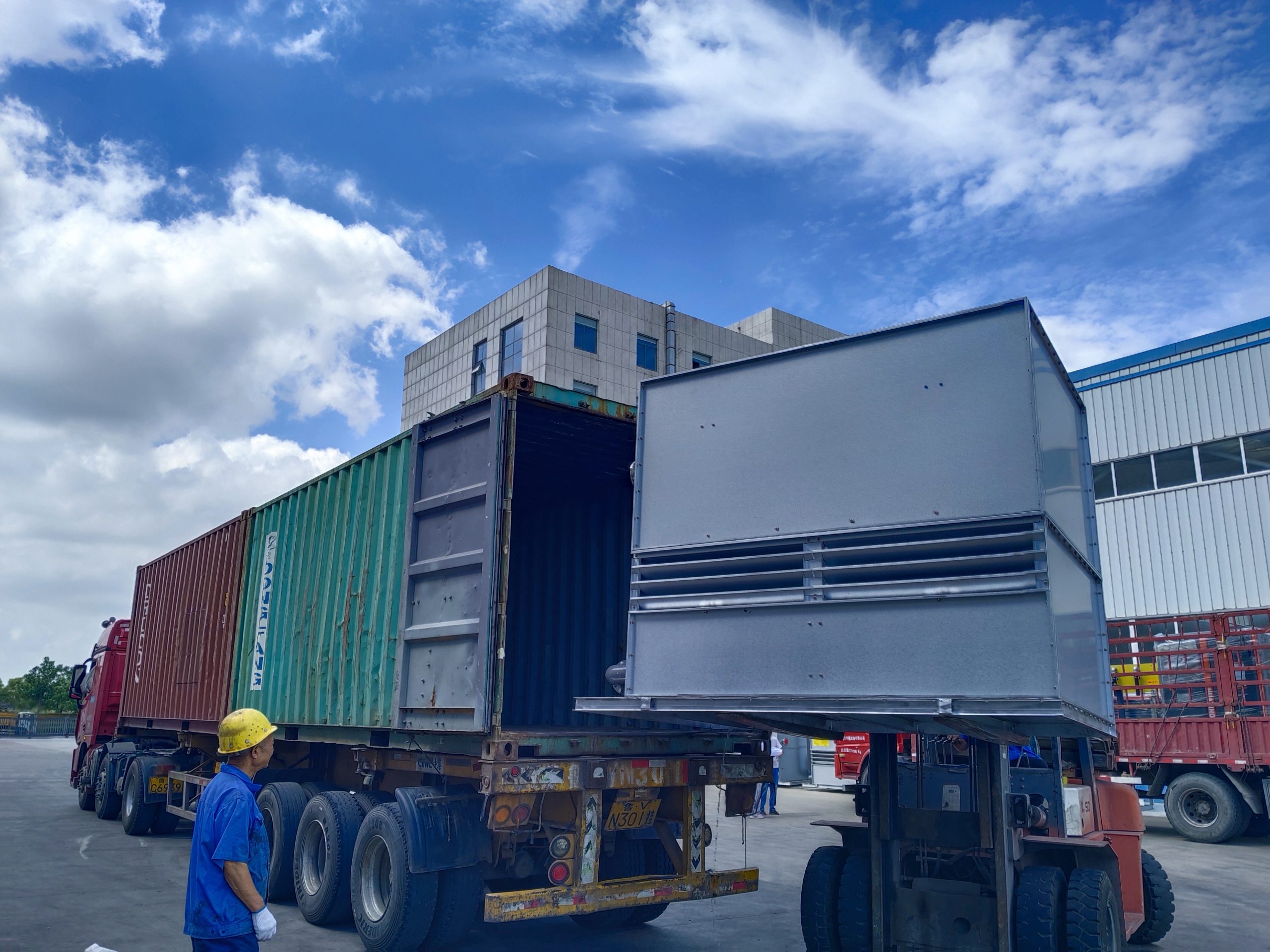 Shipment of 1 ton steel shell melting furnace ordered by Bangladesh customer